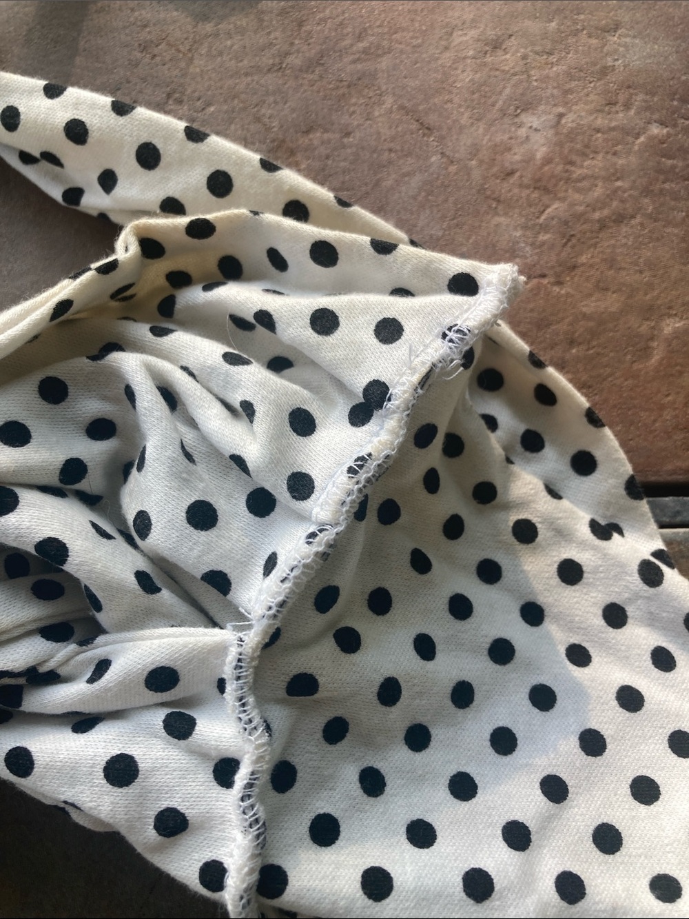 Y2K Vintage Polka Dot Halter Bikini Top - Black on White - Picture 8 of 11